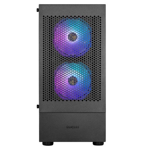 GABINETE GAMER TALOS E3 MESH PRETO COM 3 FAN