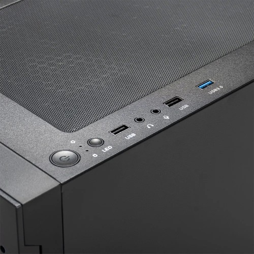 GABINETE GAMER TALOS E3 MESH PRETO COM 3 FAN