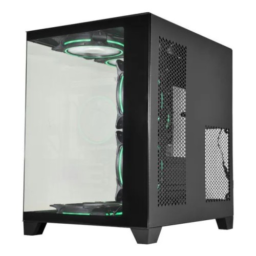 GABINETE GAMER KMEX AQUARIO CG0305 MICRO ATX PRETO