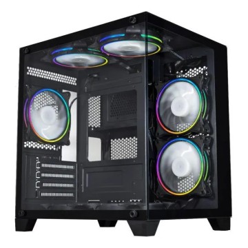 GABINETE GAMER KMEX AQUARIO CG0305 MICRO ATX PRETO