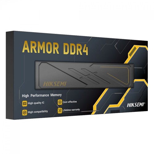 MEMORIA DDR4 3200 HIKSEMI ARMOR 16GB HIGH PERFORMANCE PRETO