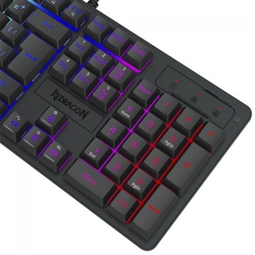 TECLADO MEMBRANA GAMER REDRAGON NETHERBANE PRETO K521-R PT