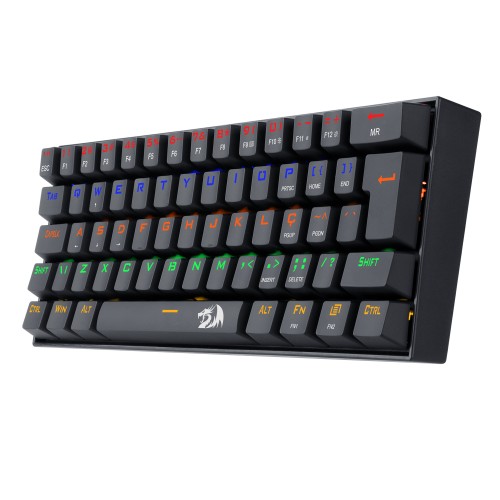 TECLADO GAMER MECANICO LAKSHMI RAINBOW PRETO SWITCH MARROM ABNT2