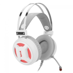 Headset Gamer, Usb, Redragon, Minos Lunar White, H210w