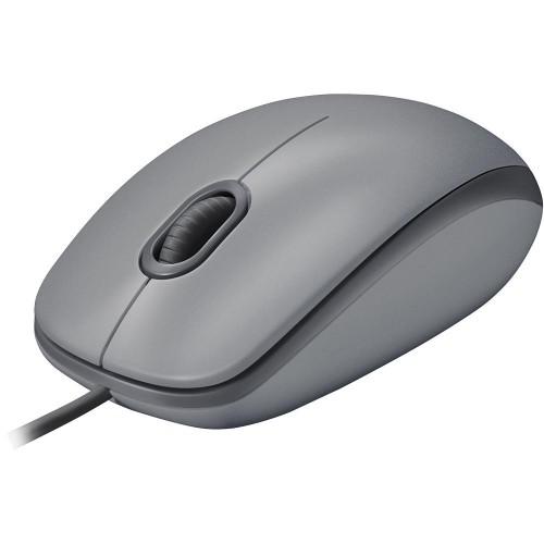 Mouse Logitech M110 com Clique Silencioso Cinza com preto 1000 dpi - 910-005494 