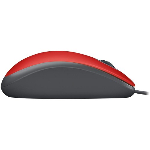 Mouse Logitech M110 com Clique Silencioso Vermelho com preto - 910-005492 