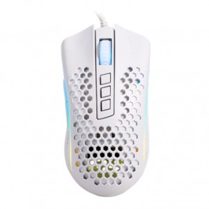 Mouse Gamer Redragon Storm Lunar White RGB 12400DPI, M808W-RGB